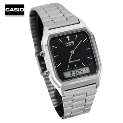 Casio นาฬิกาข้อมือ Active Dial Silver Tone รุ่น AQ-230A-1DMQ