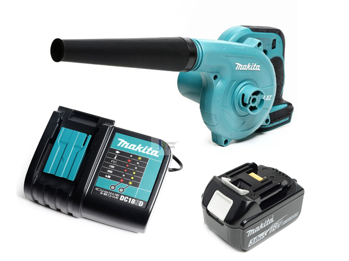 MAKITA DUB182Z เครื่องเป่าลมไร้สาย 18V LXT พร้อมแบตตารี่ 18V 3Ah x 1 ก้อน + แท่นชาร์ต DC18SD