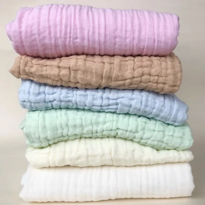 6 Layers Baby Blankets Organic Muslin Swaddle for Newborn Boy Girl Blanket Cotton Gauze Blanket Diaper
