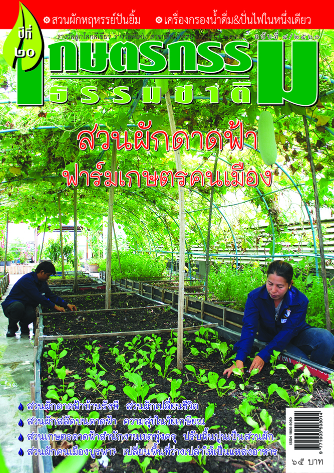 วารสารเกษตรกรรมธรรมชาติ ฉบับที่ 4/2560 สวนผักดาดฟ้า ฟาร์มเกษตรคนเมือง