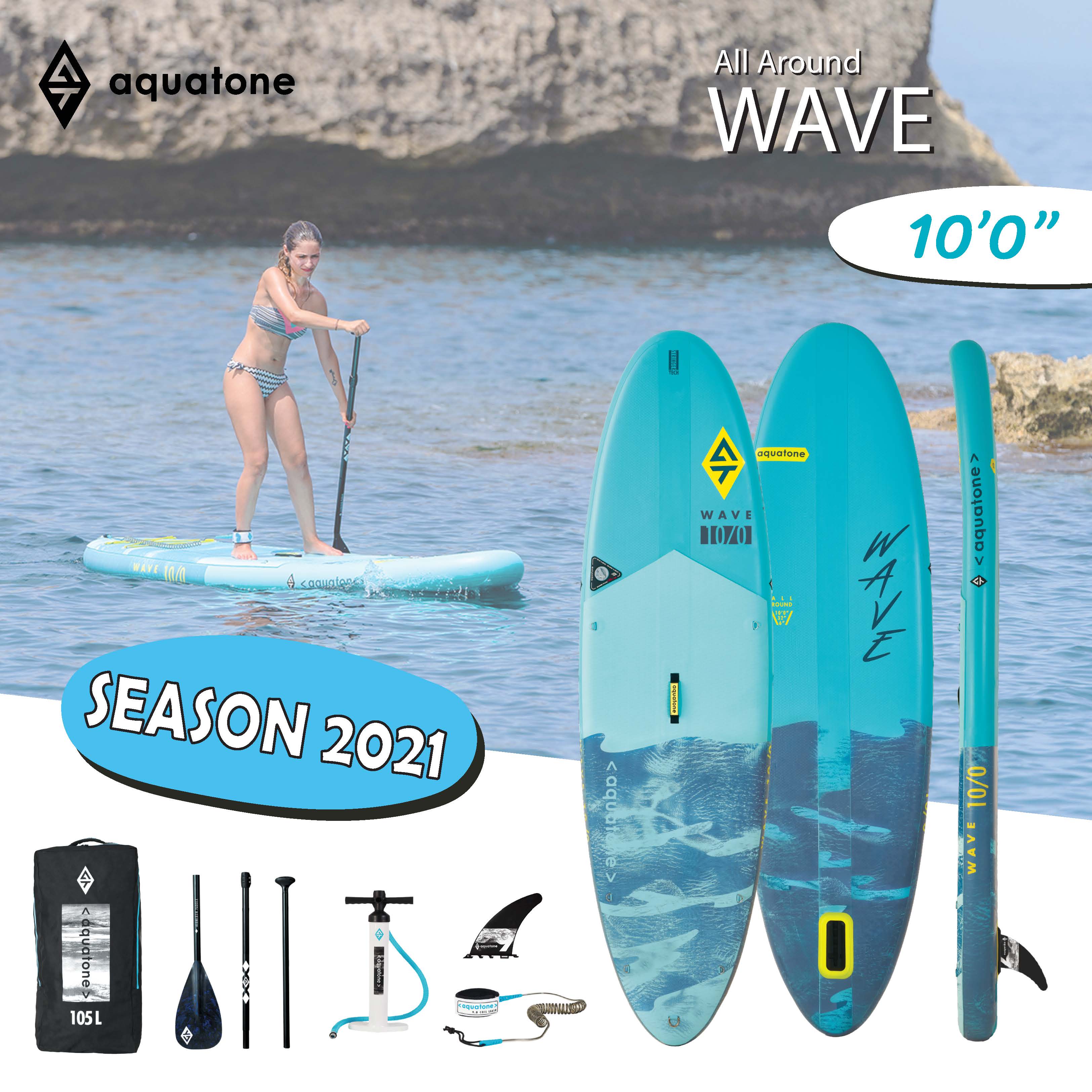 Aqua Tone Wave 10'0  Sup Stand Up Paddle Board บอร์ดยืนพาย รับประกัน 1 ปีเต็ม