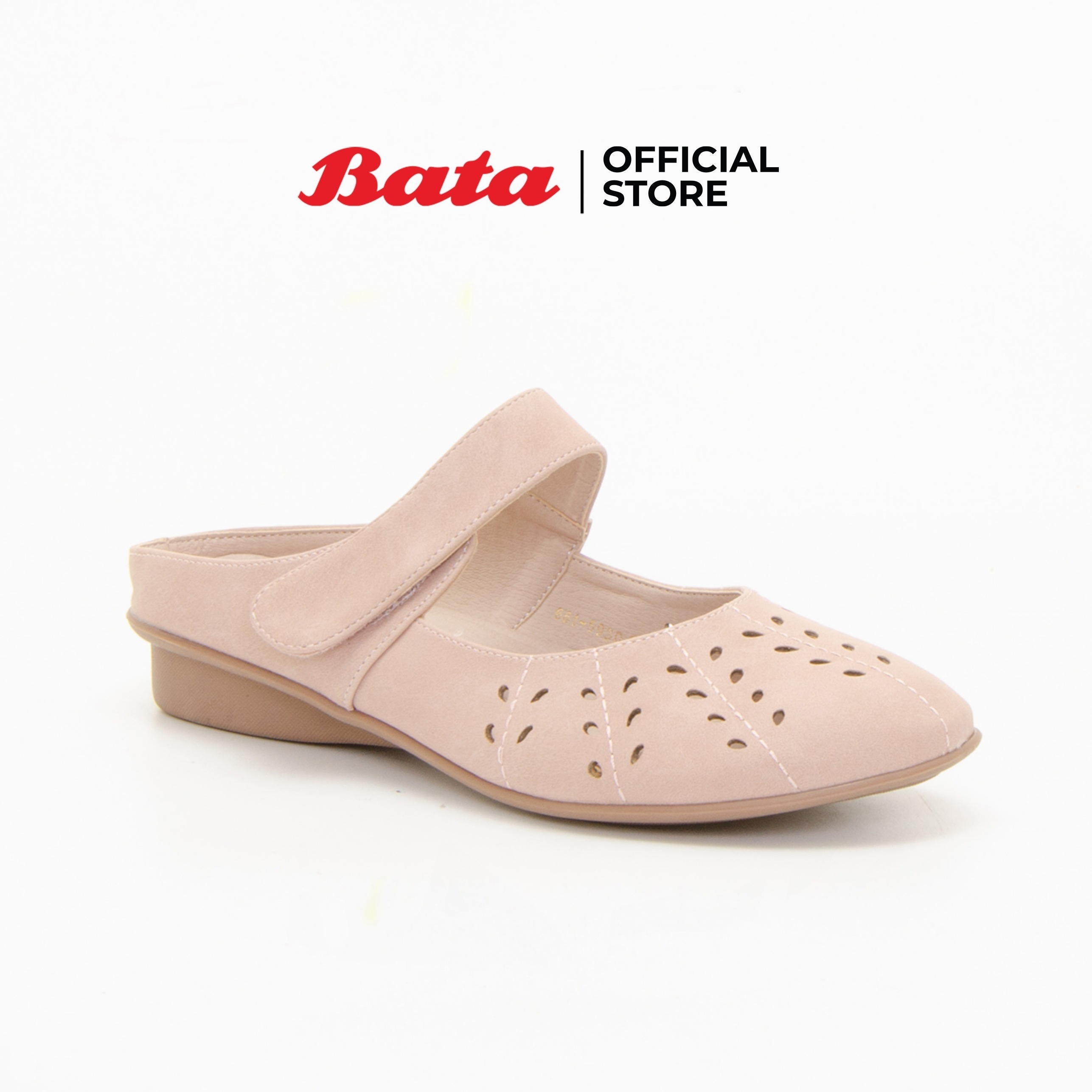 Bata Women's Mules Flats รองเท้าส้นแบนสำหรับผู้หญิง รุ่น Bon สีชมพู 6615930