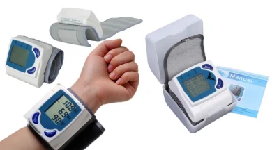 เครื่องวัดความดันโลหิตและวัดอัตราการเต้นของหัวใจ แบบสวมข้อมือ Exclusive Digital Wrist Blood Pressure Monitor & Heart Bea
