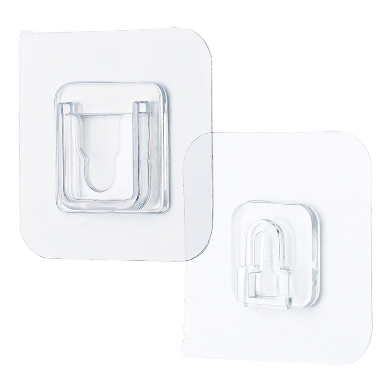 Multi-Purpose Hooks 50 Pairs Double-Sided Adhesive Wall Hooks Waterproof Wall Hanger Transparent Suction Cup