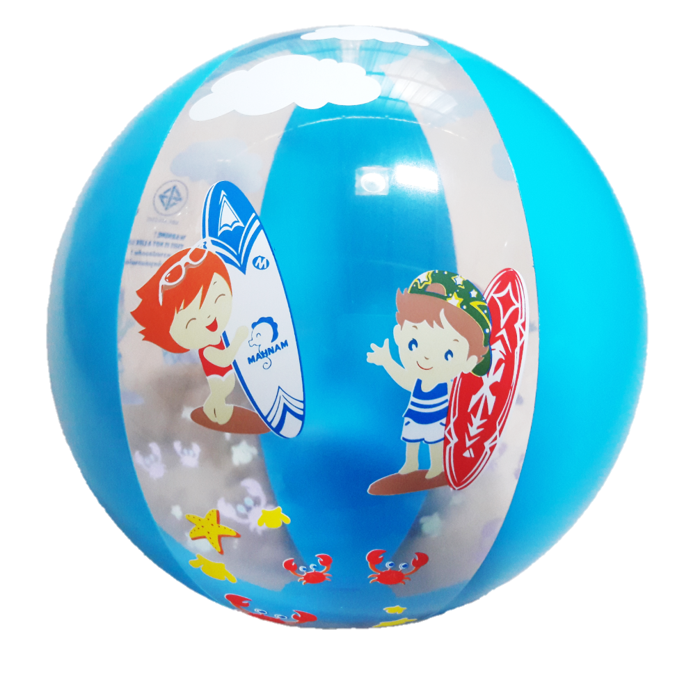 ลูกบอลลายชายหาดสีฟ้า แบรนด์ Mahnam