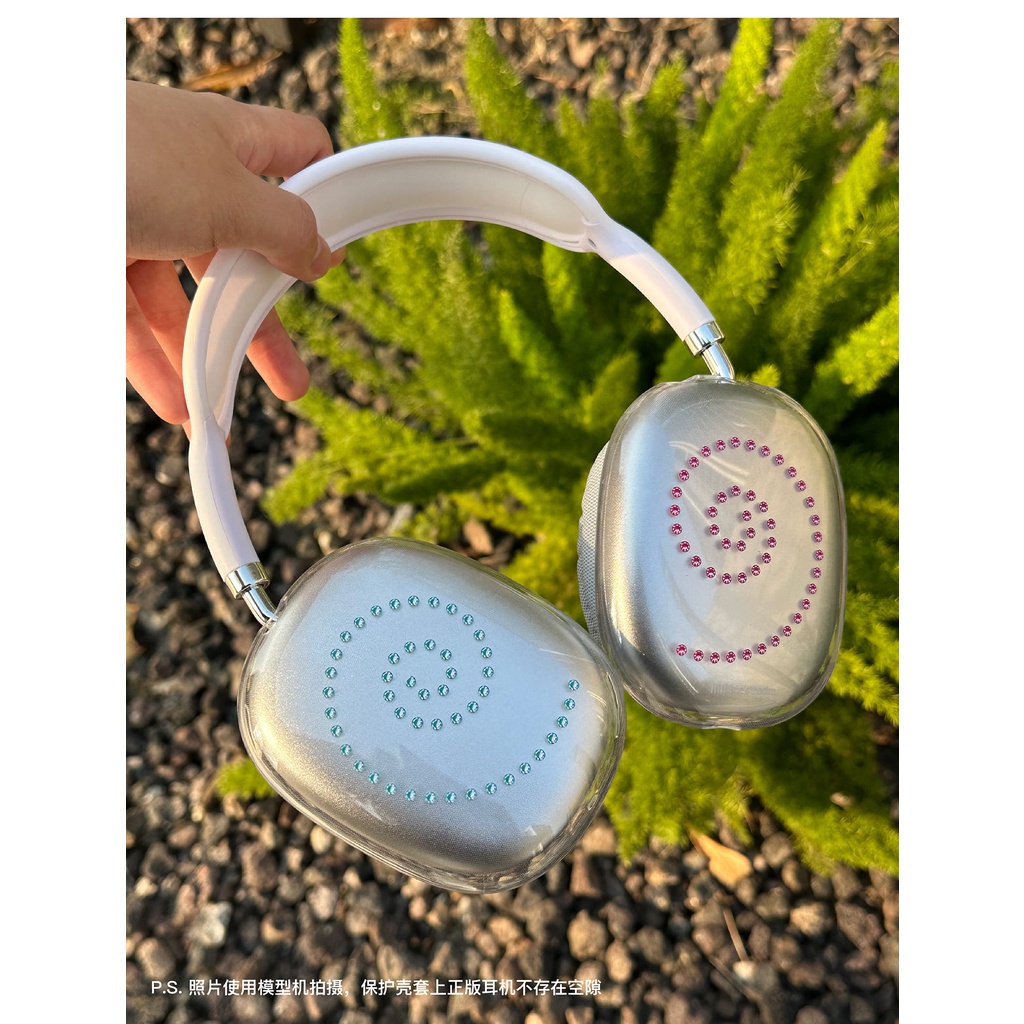 AirPods Max case with y2k style shine diamond เคสฝาครอบairpods maxสกรีน