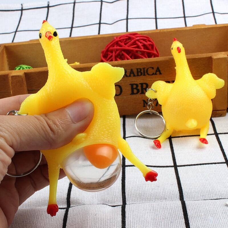 【lifefree】1 ชิ้นของเล่นแปลกใจ Squishy ต่อต้านความเครียดบีบของเล่น ไก่และไข่วางไข่ไก่ของเล่น. 