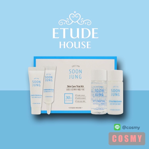 (แท้พร้อมส่ง!!!) Etude House Soon Jung Skin Care Trial Kit ชุดบำรุงผิว