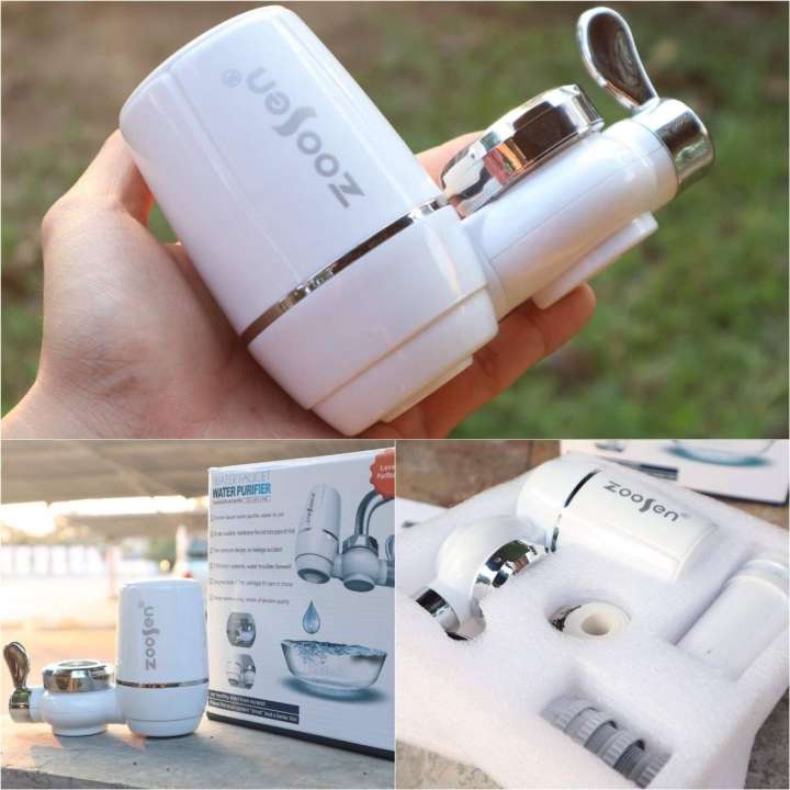 ZooSen ของแท้ เครื่องกรองน้ำ 7 ชั้น เครื่องกรองน้ำใช้ติดหัวก๊อก ไส้กรองเซรามิค กรองได้ 7 ชั้น สะอาด ปลอดภัย