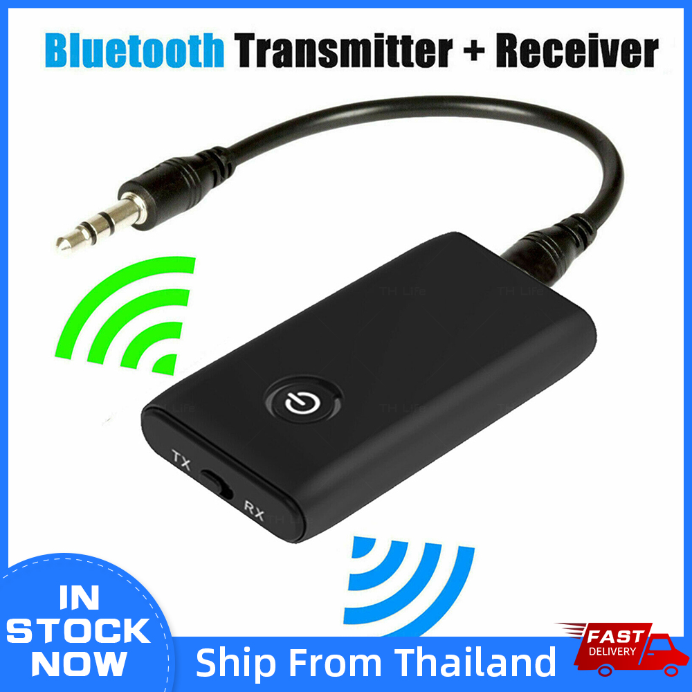 2 in 1 Wireless Bluetooth 5.0 Transmitter Receiver Chargable for TV PC Car Speaker 3.5mm AUX Hifi Music Audio Adapter Audio Music Adapter For PC Laptop Transmit Receive