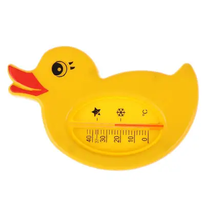 Duck Yellow Baby Bath Thermometer and Floating Bath Toy BathTub and Swimming Pool Thermometer