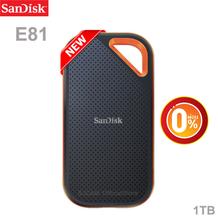 [ผ่อน 0%] SanDisk Extreme PRO Portable SSD 1TB ผ่อนนานสูงสุด 10 เดือน (SDSSDE81-1T00-G25) Up to 2000 MB/s Read & Write Speeds เอสเอสดี พกพา แซนดิสก์ อุปกรณ์สำรองข้อมูล เก็บข้อมูล ฮาร์ดดิสก์ภายนอก รับประกัน 5 ปี Synnex