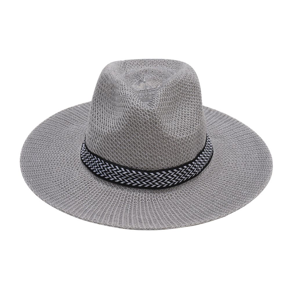 Xihoney wide brim beach fedora panama men women straw hat sun hat summer cap