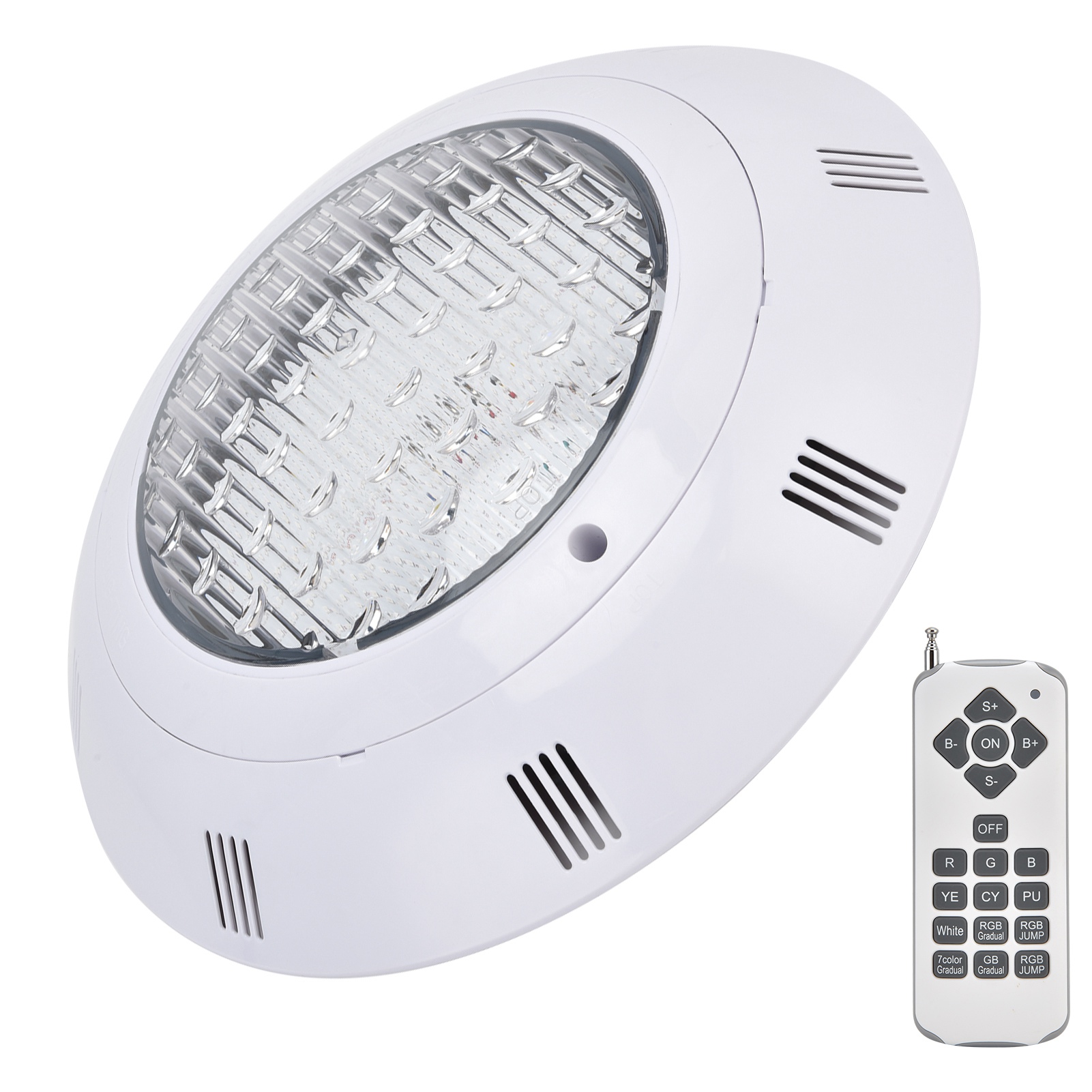 Waterproof LED Swimming Pool Light Wall‑Mounted RGB 18 Key Remote ...