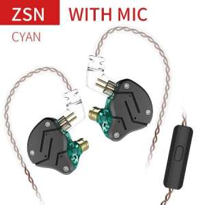 หูฟังอินเอียร์ มอนิเตอร์ KZ ZSN 1DD+1BA Armature Dual Driver Earphone