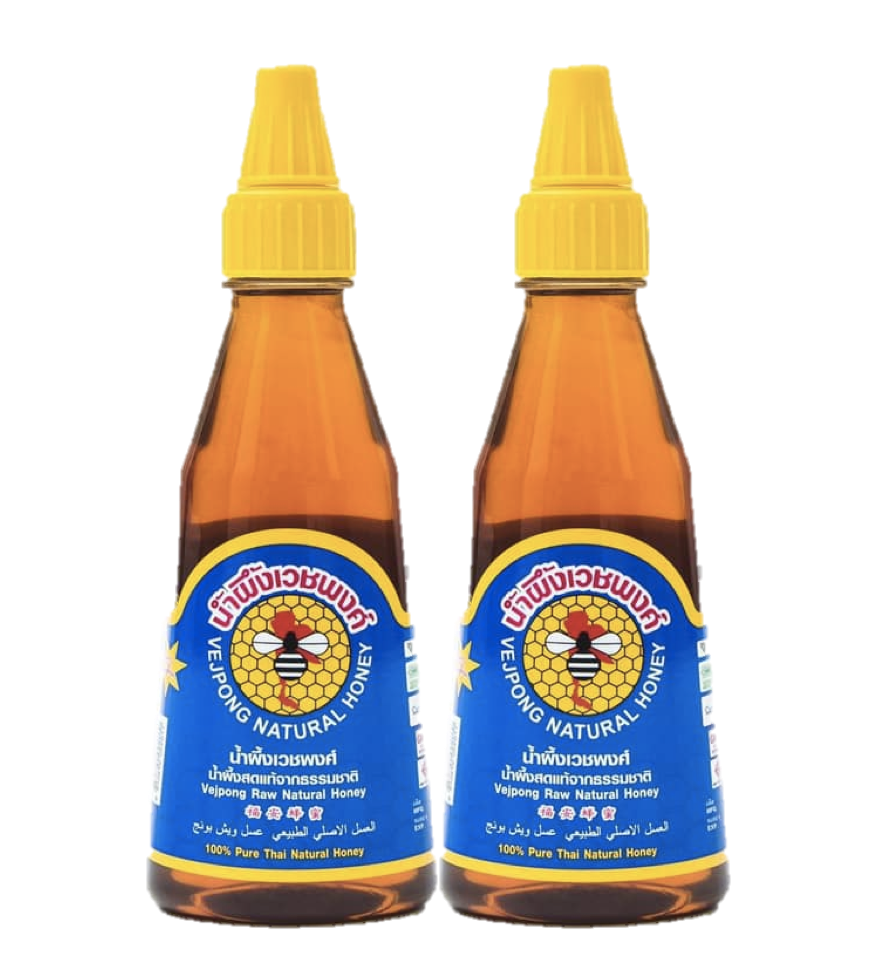 Vejpong Natural Honey เวชพงศ์ น้ำผึ้ง แท้จากธรรมชาติ (ขวดบีบ) 255 มล. x 2ขวด
