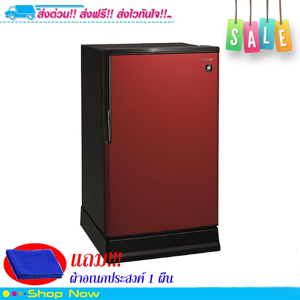 ตู้เย็น 1 ประตู HITACHI R-49W เมทัลลิกเรด (PMR) 5 คิว)  ***จัดส่งฟรี มีเก็บเงินปลายทาง***