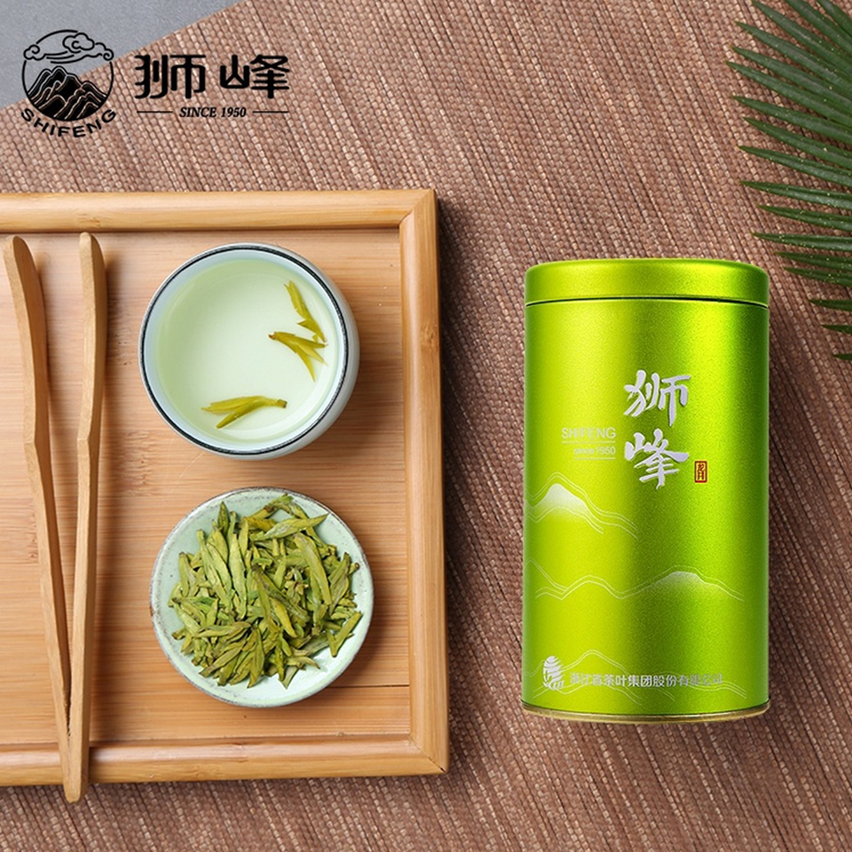Jinlong ชาหลงจิ่ง ชาเขียวหลงจิ่ง Shifeng Longjing Tea ใบชาหลงจิ่ง ชาเขียว ชาจีนแท้ ชาจีนนำเข้า Premium Tea
