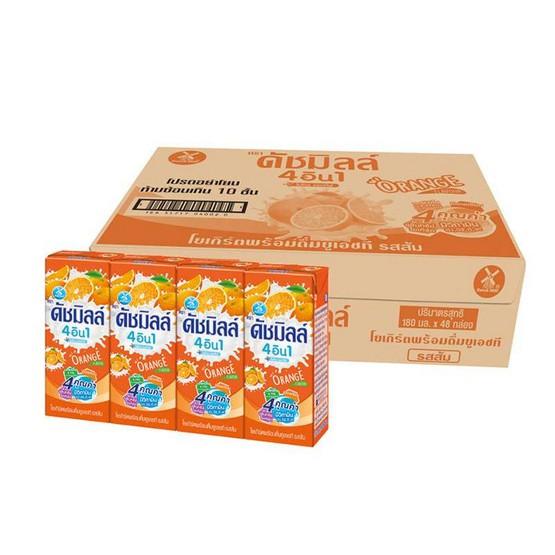 (SG Store)ดัชมิลล์นมเปรี้ยวรสส้ม 180 มล. /ลัง(สินค้าขายยกลัง)