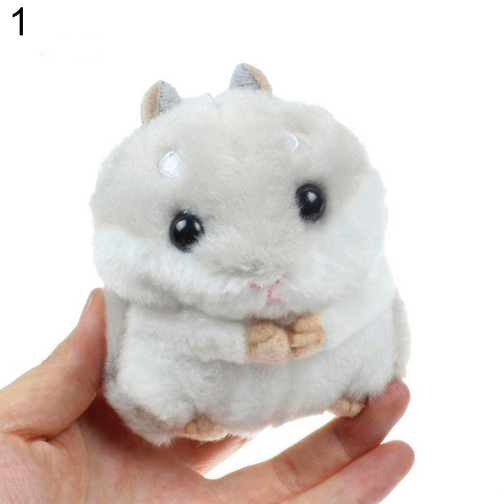 Cute Plush Hamster Pendant Key Chain Clasp Key Ring Keyring Handbag Car Decor