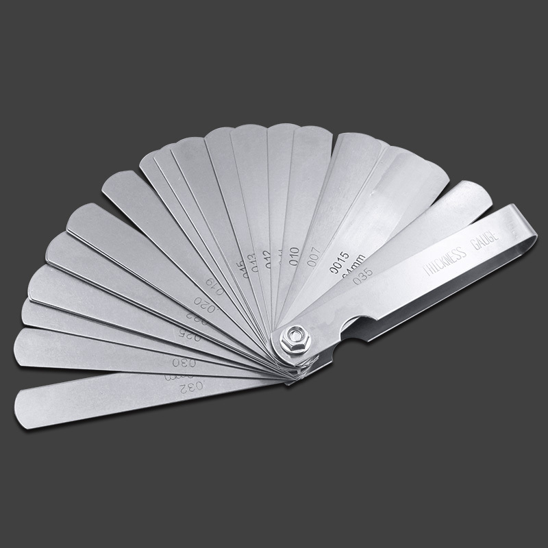 32pcs Range Finder Feeler Stainless Steel Gauge Valve Feeler Gauge 0.04
