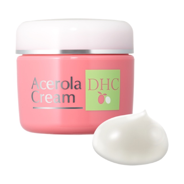 DHC Acerola cream 40 g รวมสองพลังของสารสกัดจากทั้งเนื้อและเมล็ดของผลอะเซโรลา เพื่อผิวพรรณที่ชุ่มชื้น