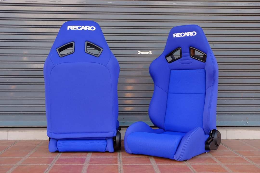 เบาะ Recaro SR7 สีน้ำเงิน พร้อมรางสไลด์