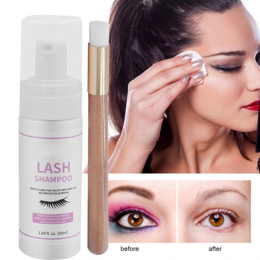 โฟมล้างหน้า ลบเมคอัพ 50ml Eye Lashes Foam Cleaner Individual Eyelash Extension Cleanser 