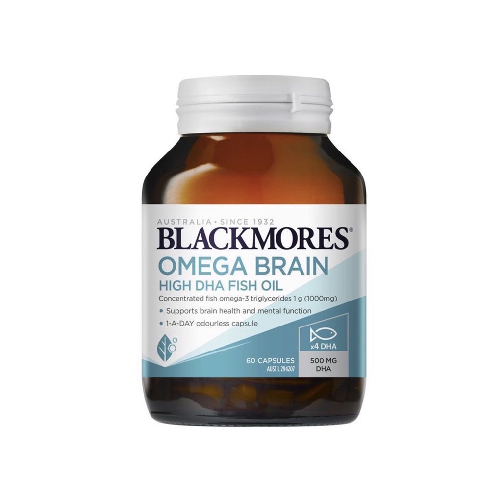 [EXP. 04/24]Omega 34 ท่า Blackmores Omega Brain Health 60 Capsules