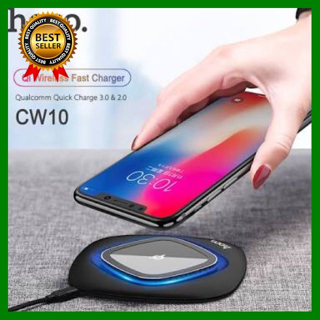 HOCO CW10 แท่นชาร์จไร้สายสำหรับ IPhoneX iPhone8 Qi Wireless Charger Quick Charge 3.0 10W เลือก 1 ชิ้น มือถือ โทรศัพท์ Tablet สายชาร์ท จอ Powerbank Bluetooth Case HDMT สายต่อ หูฟัง แบตเตอรี่ ขาตั้ง USB ฟิมล์ Computer