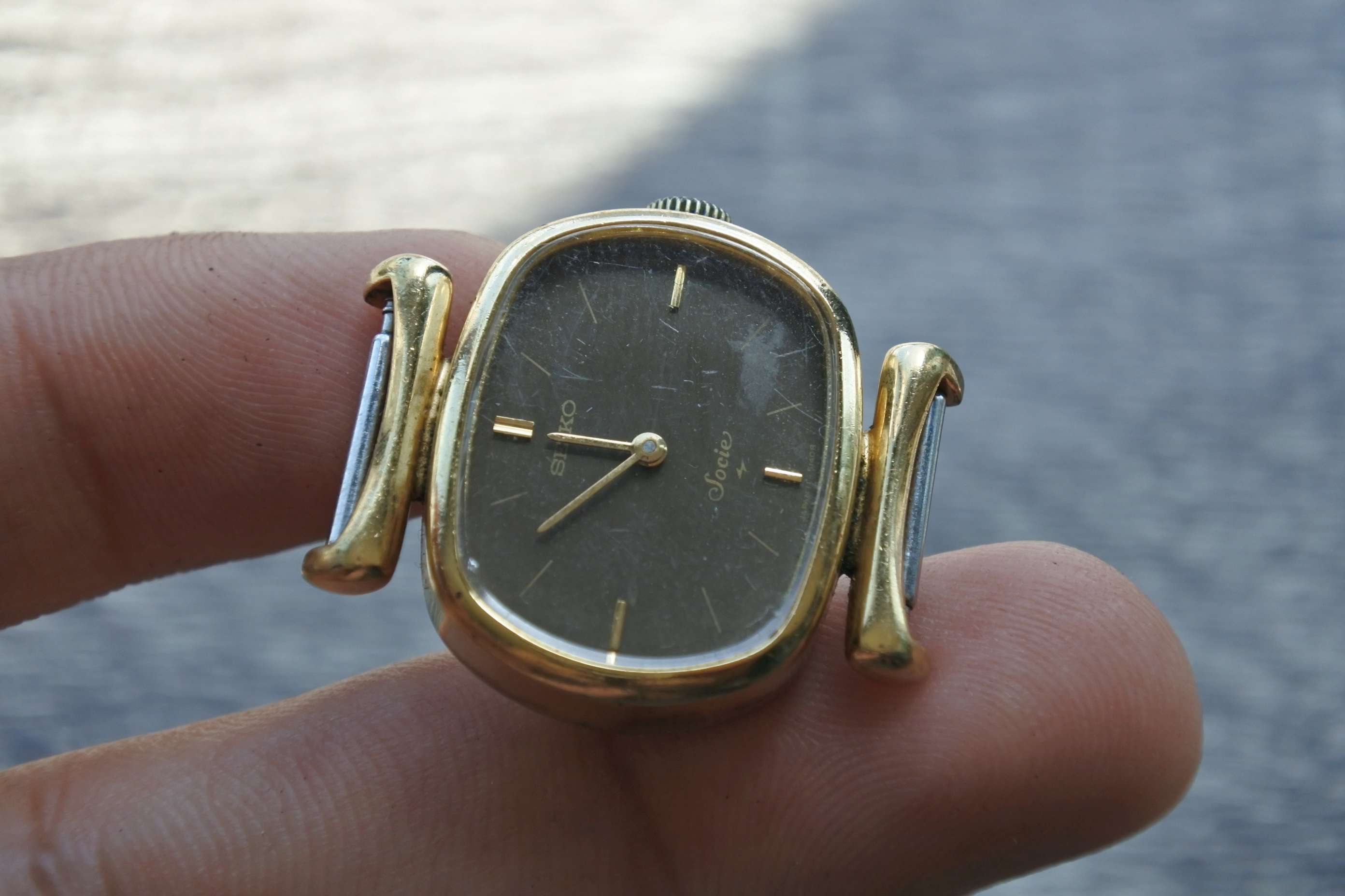 นาฬิกา Seiko Gold Plate 11 5020 Vintage ผู้ชาย สายสแตนเลส แท้มือสองญี่ปุ่น ระบบ ไขลาน หน้าปัด 26mm
