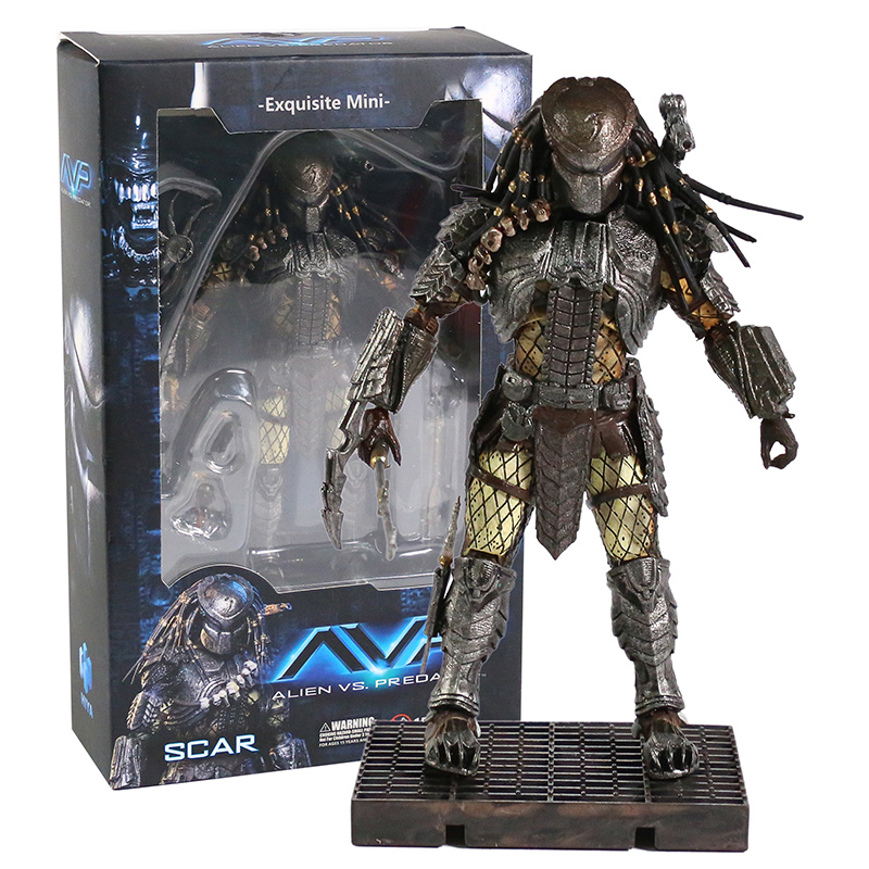 Hiya Toys Avp Celtic Chopper Unmasked Scar Predator 4 5 Action Figure