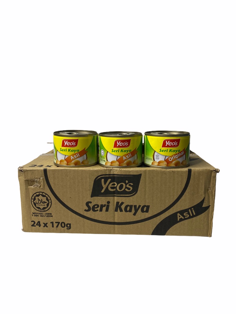 สังขยา steamed custard 蒸蛋羹 ORIGINAL YEO‘S ยีโอ้ สินค้านำเข้าจากมาเลเซีย 170g ขนาดเล็ก S 1ลัง/จำนวน 24 กระป๋อง ราคาส่ง ยกลัง สินค้าพร้อมส่ง