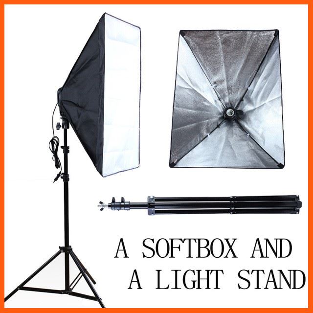 SALE สตูดิโอถ่ายภาพ ไฟต่อเนื่อง ไฟสตูดิโอ 50x70 Softbox มีหนึ่งชุดเหมือนในภาพ อุปกรณ์เสริม กล้องไฟและอุปกรณ์สตูดิโอ กล้องวงจรปิด