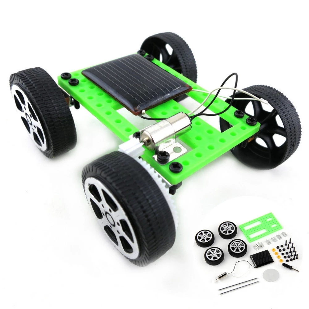 AAAAD พลาสติกเด็ก Mini การทดลองวิทยาศาสตร์หุ่นยนต์รถชุด DIY ประกอบ Energy ของเล่นขับเคลื่อนพลังงานแสงอาทิตย์ Solar รถของเล่น