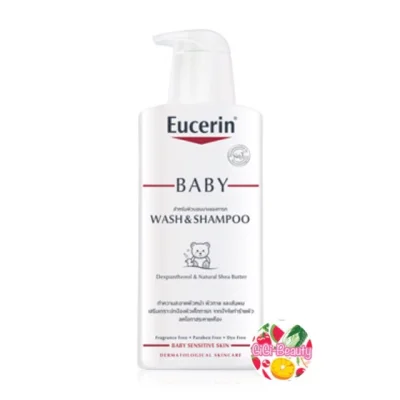 Eucerin Baby Wash - Shampoo 400ml ยูเซอรีน อาบน้ำและแชมพู