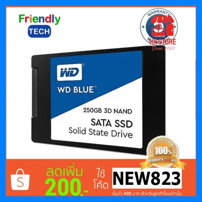 จัดส่งฟรี WD SSD 250GB Blue 3D NAND (WDS250G2B0A) โปรโมชั่นสุดคุ้ม โค้งสุดท้าย
