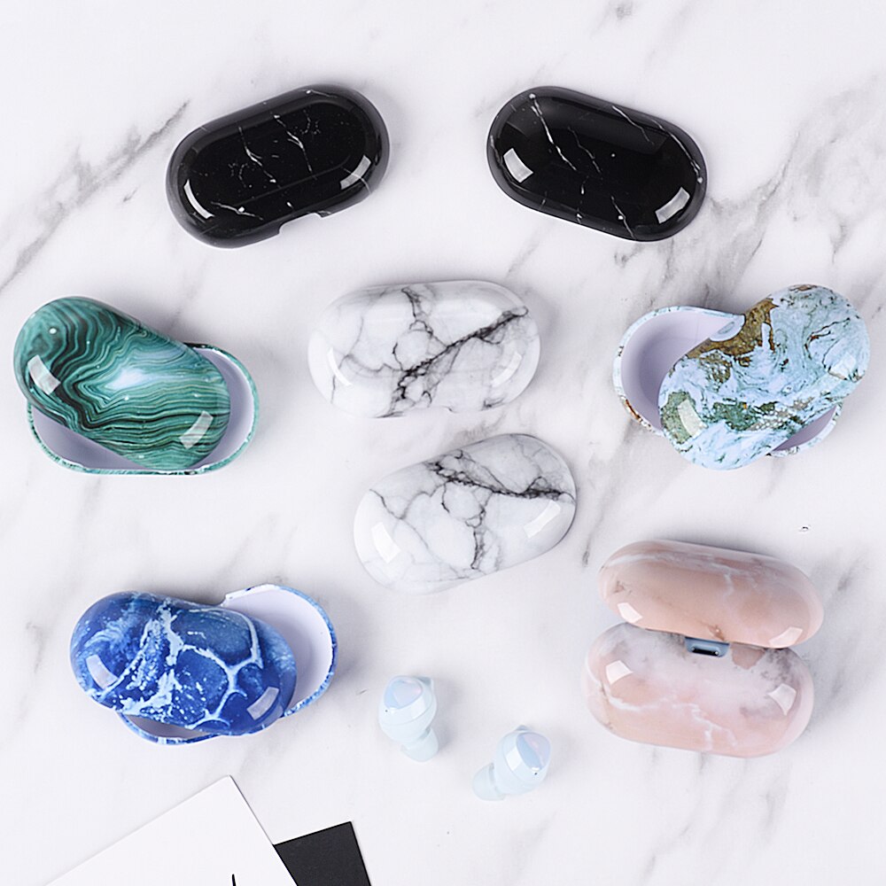 [HOT] Marble Pattern Case for Samsung Galaxy Buds Buds+ Case Hard PC Protective Cover for Samsung galaxy buds plus buds buzz Case Capa