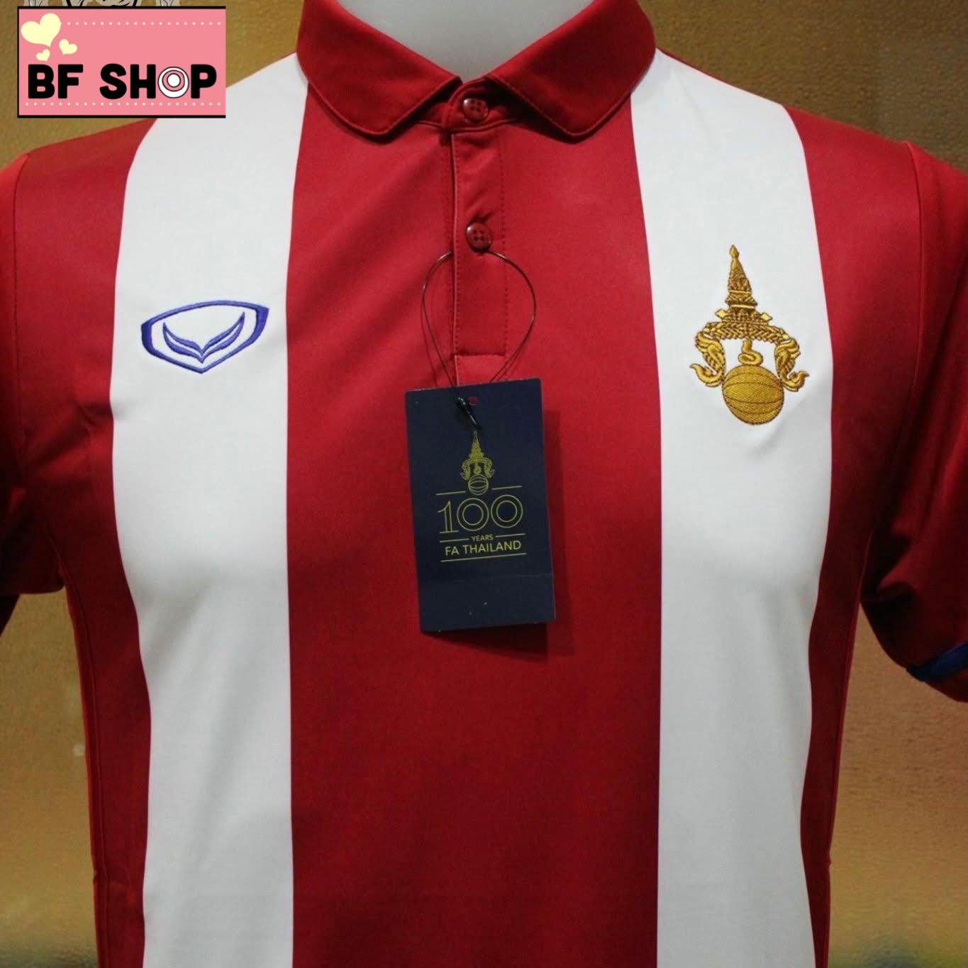 (แกรนด์สปอร์ต) เสื้อฟุตบอลครบรอบ 100 ปี ทีมชาติไทย(Replica) KING'S CUP2016 ของแท้100%