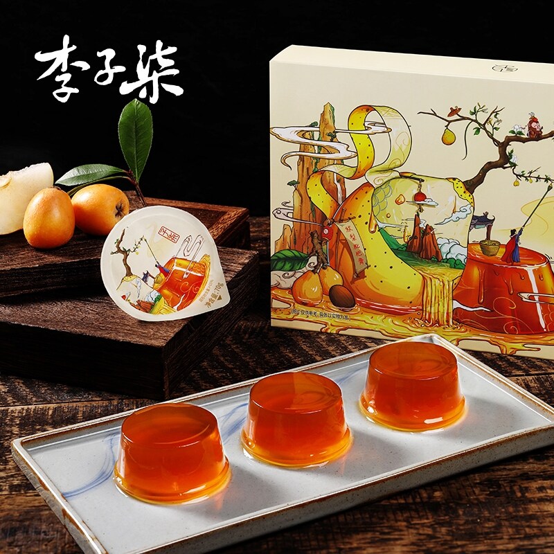 [Li Ziqi] พุดดิ้งลูกแพร์ กลิ่นหอม อร่อย เพิ่มความสดชื่น สุขภาพดี 420g (6 ถ้วย) 李子柒 秋梨枇杷膏 Malamart