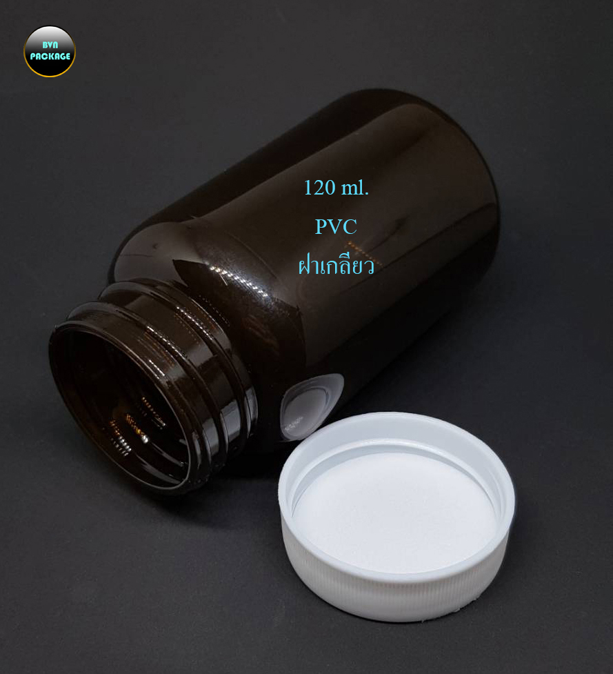 ขวด 120ml (50ใบ) ขวดพลาสติก PVC ฝาเกลียว ร้านBVN PACKAGE - BVN - ThaiPick