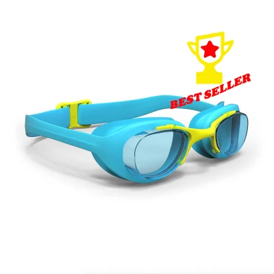 แว่นตาว่ายน้ำ (สีฟ้า/เหลือง) สำหรับเด็ก ทนทาน !!! สินค้าแท้ 100% ขายดี !!! SWIMMING GOGGLES XBASE BLUE YELLOW