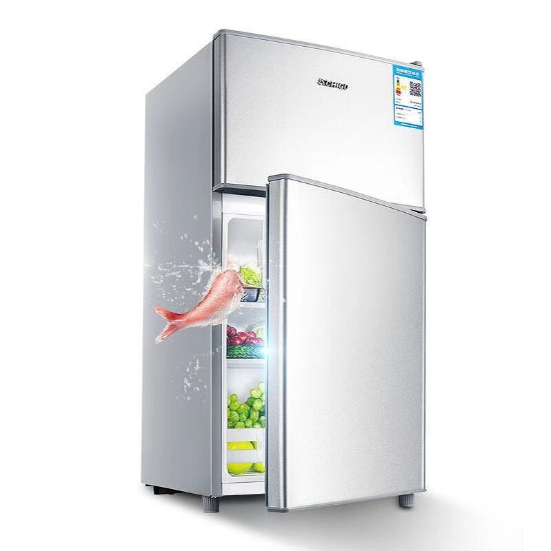 ตู้เย็นบ้านแฝดประตูมินิตู้เย็นหอพักเครื่องใช้ไฟฟ้าประหยัดพลังงานตู้เย็นความจุสูง ตู้เย็นประตูเดียว