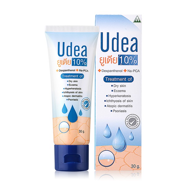 Udea cream 10 % ยูเดีย ครีม ยูเรีย urea ครีมให้ความชุ่มชื้น ลดผื่นคัน ขนาด 30 กรัม [208]
