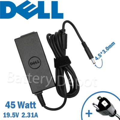 Dell Adapter ของแท้ 19.5V/2.31A 45W หัวขนาด 4.5x3.0 mm สายชาร์จ เดล อะแดปเตอร์ สายชาร์จ Dell