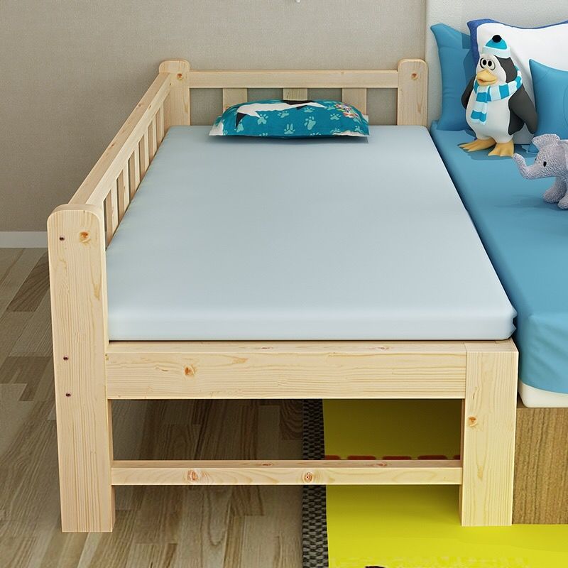 เตียงเด็กที่มีคุณภาพสูงไม้สนศูนย์ฟอร์มาลดีไฮด์รั้วกว้างบันไดหางเด็กเตียงเด็กวัยหัดเดิน
