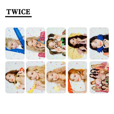 10pcs/set Kpop TWICE photocard New photo album Lomo Cards High qualityi HD Double side print K pop TWICE For fans collection