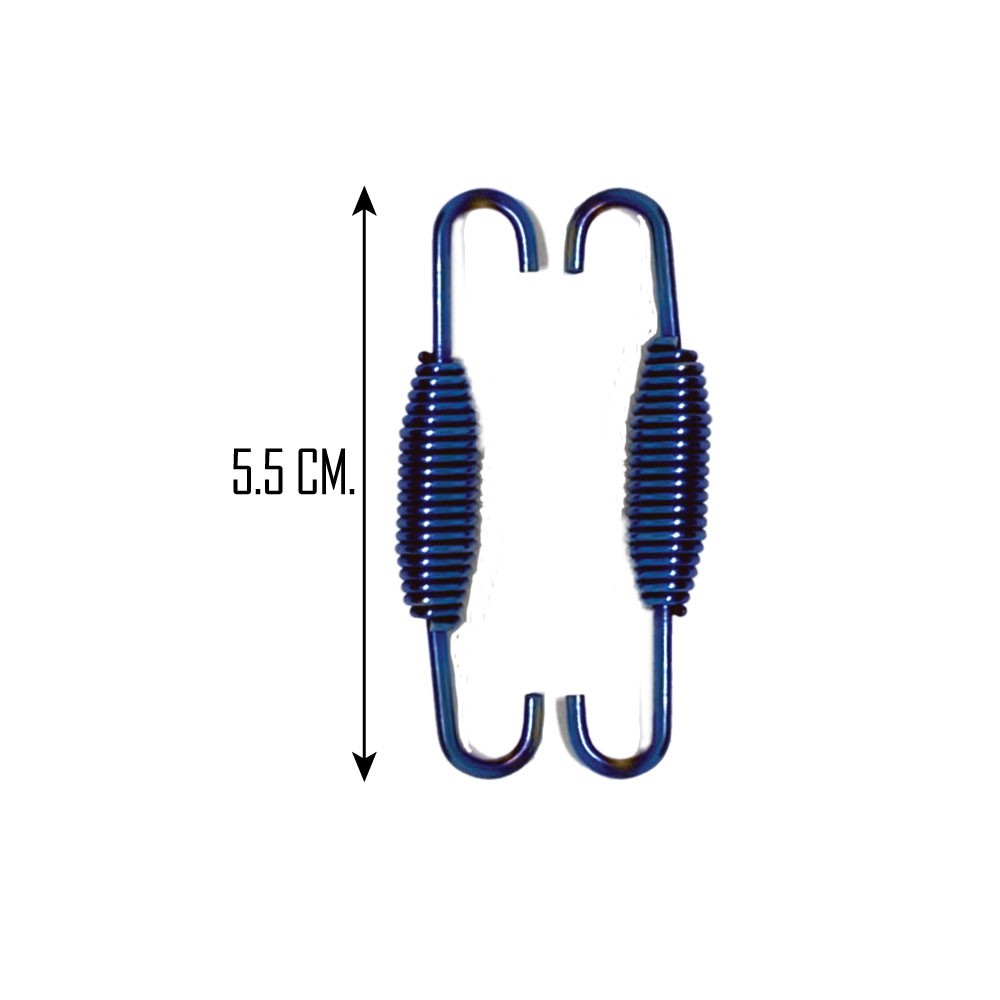 ลดราคาพิเศษ สปริงท่อไอเสีย (ทำสีน้ำเงิน-ม่วง) ยาว 5.5 ซม. (1 คำสั่งซื้อ ได้ 2 ตัว) ราคาถูก โปรโมชั่นพิเศษ ท่อไอเสีย ท่อไอเสียเวฟ ปลายท่อ ท่อสูตรแต่ง