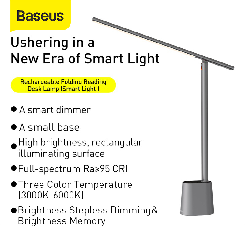 Baseus LED Desk Lamp Smart Adaptive Brightness Eye Protect Study Office ...
