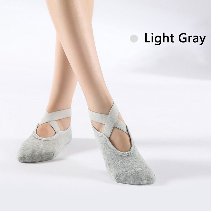 Women Yoga Socks Non-Slip Skid Grips Pilates Fitness Ballet Exercise Floor Socks 